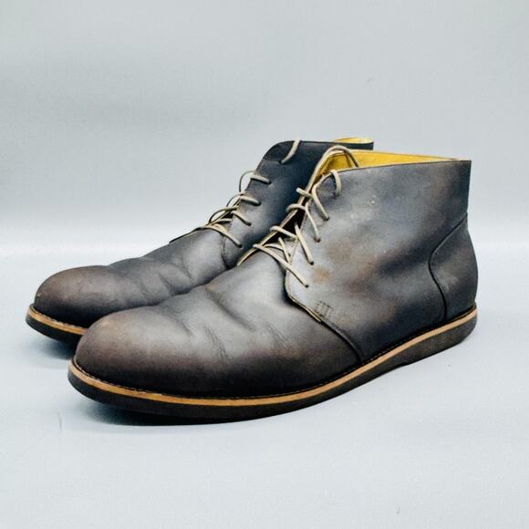 Nisolo Boots Mens 11 Brown Leather Chukka Ankle Lace Up Casual Everyday Shoes main image 3